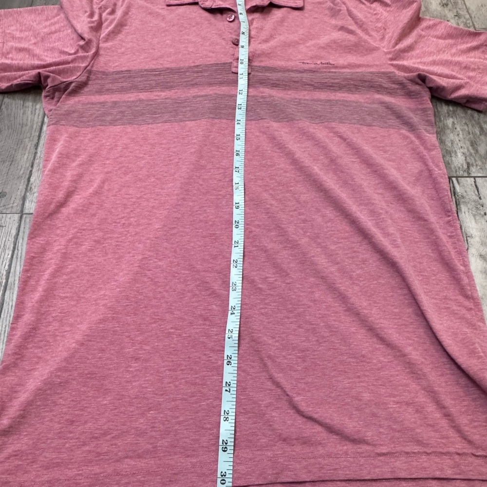Travis Mathew Golf Light Red Polo Shirt Mens Tatum Ranch Golf Club Performance M - Picture 8 of 9